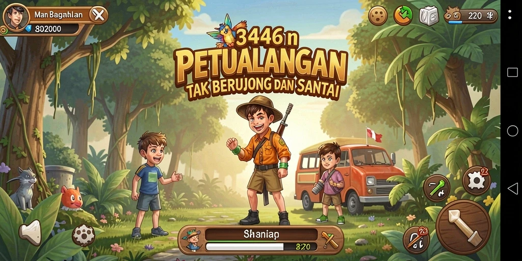 Tampilan gameplay 3446 yang menawan dengan mekanisme Idle.