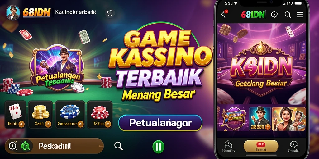 Screenshot gameplay 68IDN menampilkan suasana kasino yang menarik dan dinamis.