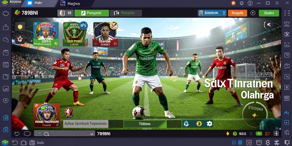 Tampilan antarmuka aplikasi Sportsbook 789BNI yang menarik.
