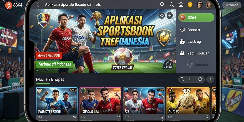 Tampilan antarmuka aplikasi Sportsbook 8364 yang menarik dan interaktif.