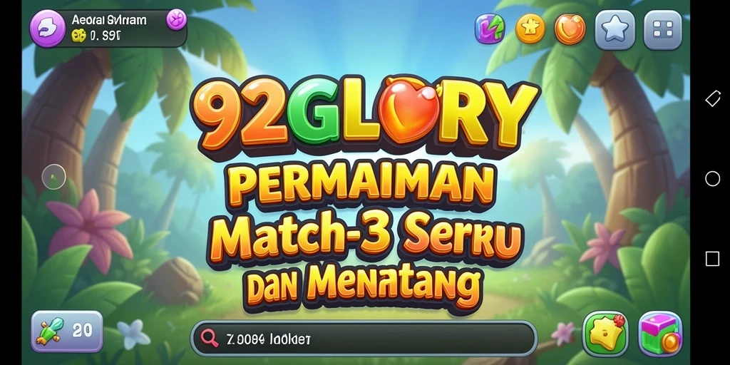 Tampilan gameplay 92GLORY yang menarik dan berwarna-warni.