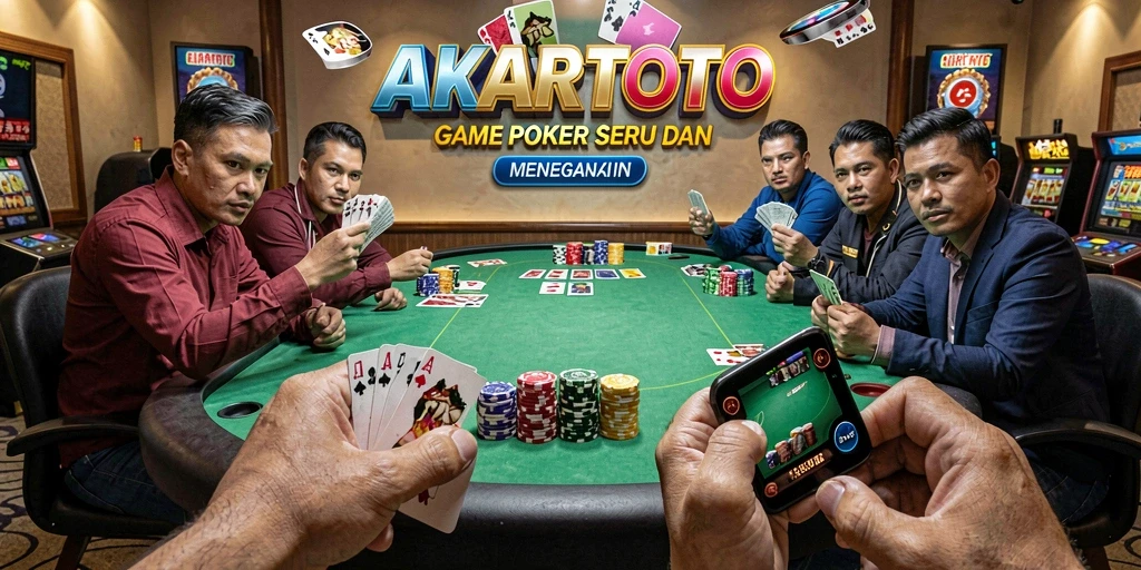 Gameplay poker seru di AKARTOTO yang menguji strategi Anda.