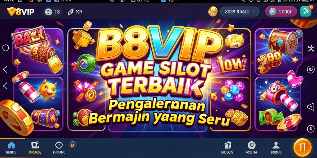 Gameplay B8VIP menampilkan mesin Slot yang menarik dan grafis yang menawan.