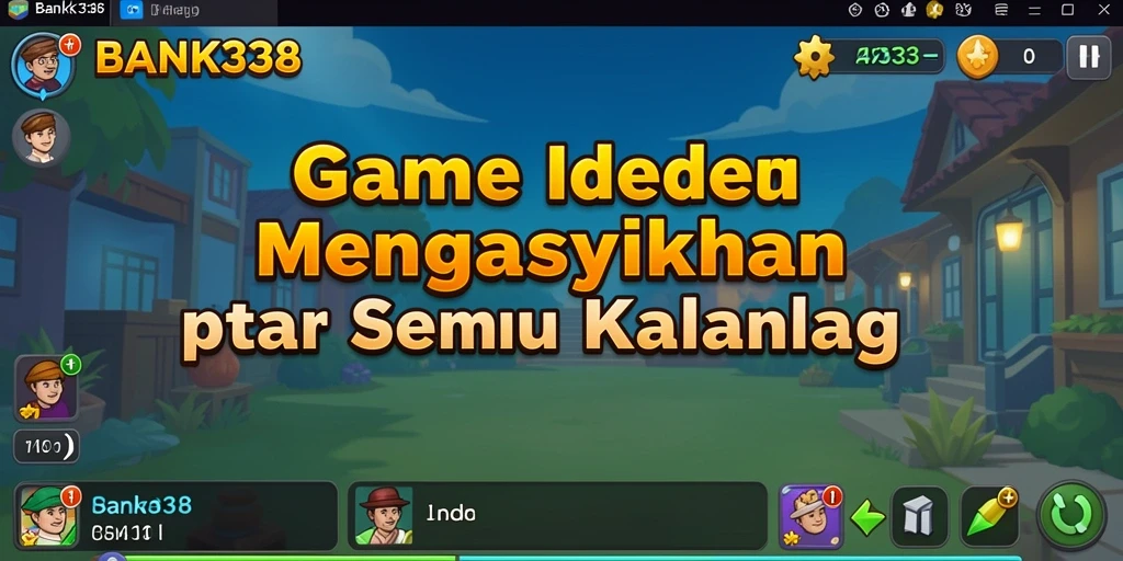 Tampilan gameplay <strong>BANK338</strong> yang menampilkan karakter sedang mengumpulkan sumber daya.
