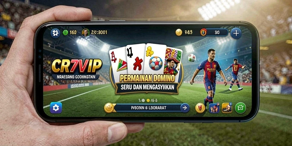 Tampilan menarik dari permainan domino di CR7VIP.