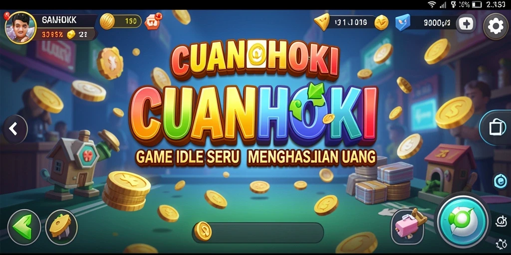 Tampilan gameplay CUANHOKI yang santai dan menarik.