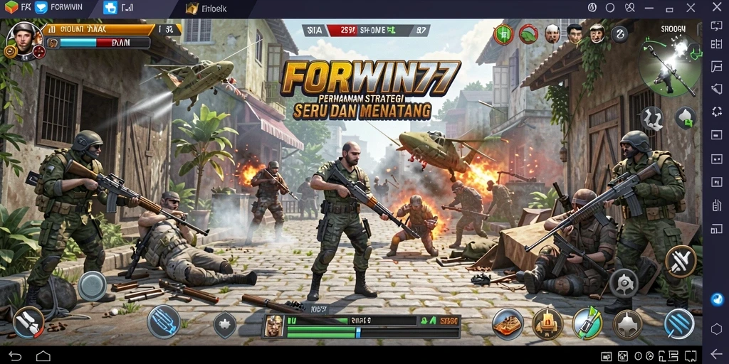 Tampilan menarik dari gameplay FORWIN77 yang menantang.