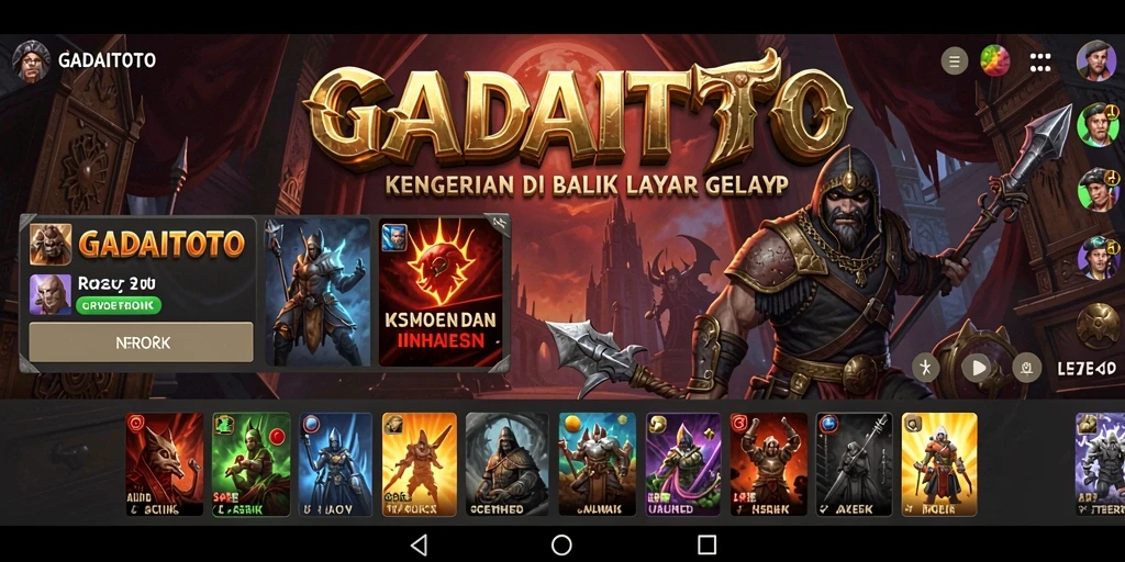 Screenshot GADAITOTO menampilkan suasana gameplay yang mencekam.