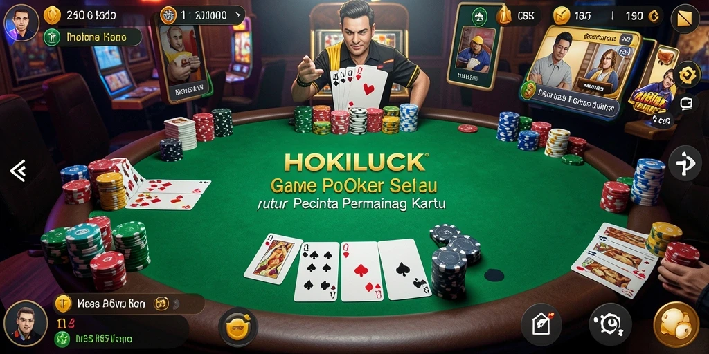 Tampilan gameplay HOKILUCK yang mendebarkan dan seru.
