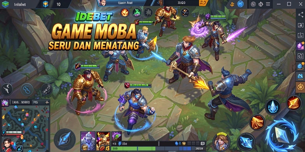Tangkapan layar gameplay <strong>IDEBET</strong> yang menegangkan saat pertempuran tim.