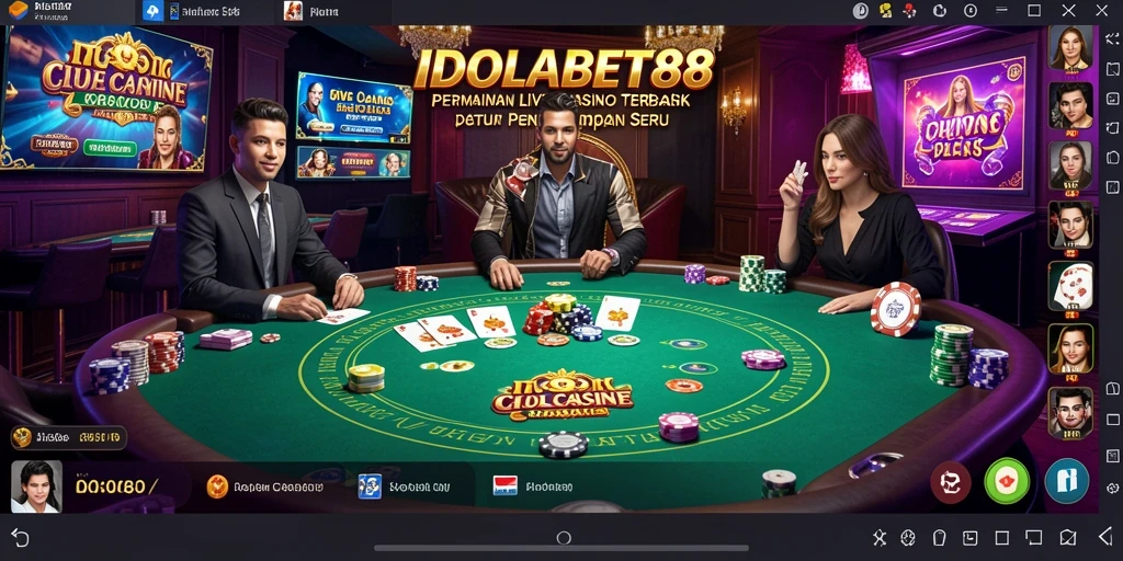 Tampilan gameplay menarik dari IDOLABET88 dalam suasana Live Casino.