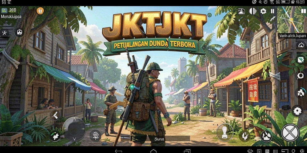 Tampilan gameplay JKTJKT yang epik dalam dunia Open World.