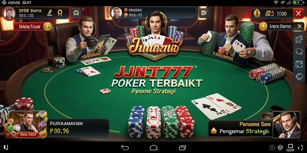 Gameplay menegangkan saat bermain Poker di JNT777.