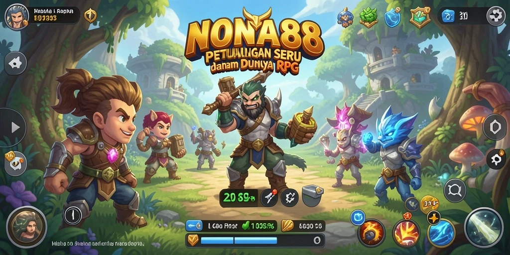 Tampilan gameplay menarik di dunia RPG NONA88.