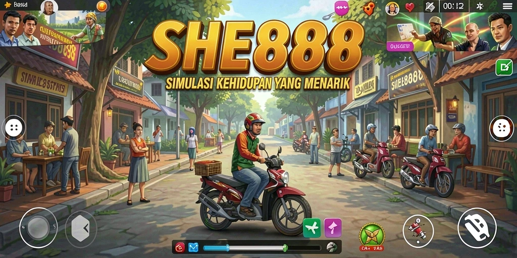 Tampilan gameplay SHE888 yang seru dan interaktif.