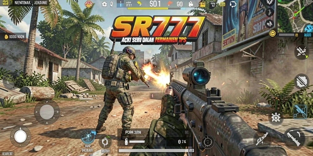 Tampilan gameplay menegangkan dalam SR777 dengan aksi cepat.
