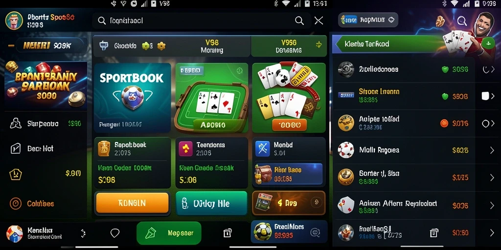 Tangkapan layar V98 menampilkan pengalaman taruhan yang menarik dalam Sportsbook.