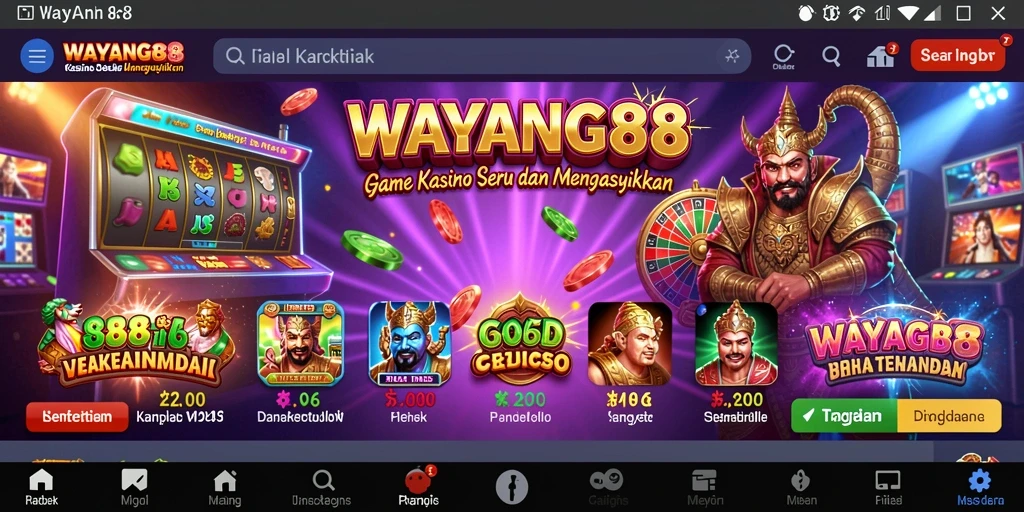 Tampilan gameplay Kasino yang menarik dan mendebarkan dari WAYANG88.